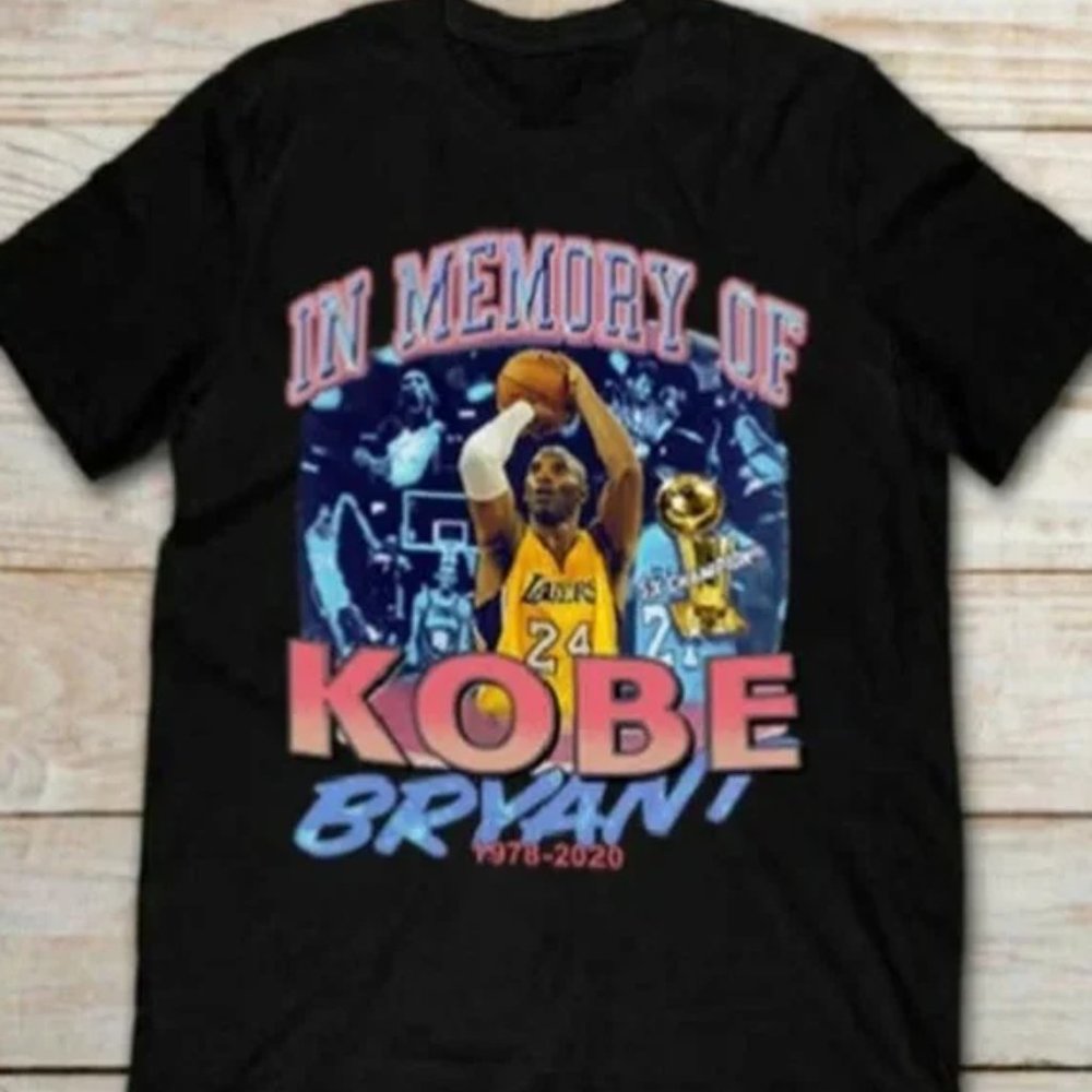 Hot! In Memory Of Kobe Bryant 1978-2020 Black T-Shirt